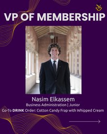 VP of Membership, Nasim Elkassem