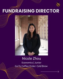 Fundraising Director, Nicole Zhou
