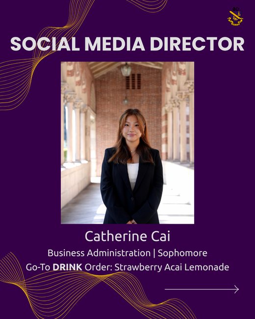 Social Media Director, Catherine Cai