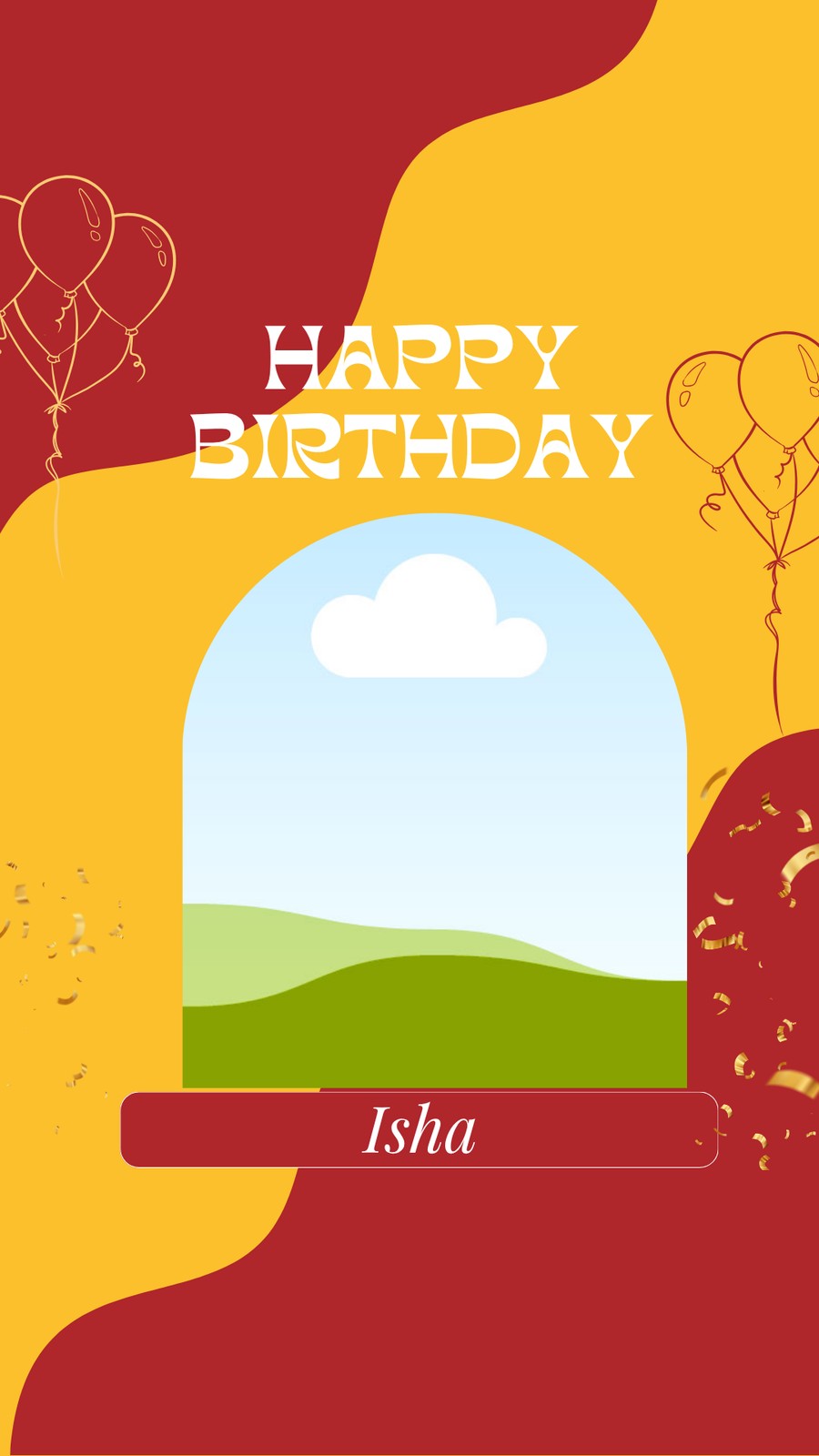 Birthday shoutout Instagram story graphic for a team member