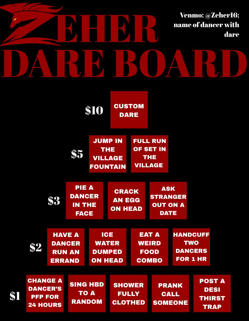 Zeher Dare Board team-culture graphic